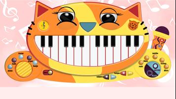 Cat Piano. Sounds-Music ポスター