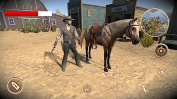Cheval de Cowboy de l'Ouest 3D capture d'écran 3