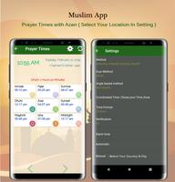 Prayer Times: Azan, Quran &  Qibla Compass captura de pantalla 1