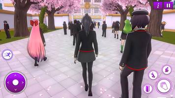 Anime School Girl Life Sim 3D ポスター