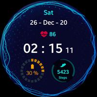 Music Pulse Watch Face تصوير الشاشة 1