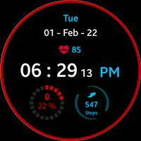Blue Ring Watch Face تصوير الشاشة 2