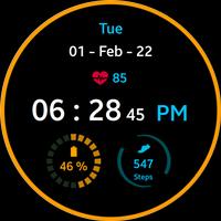 Blue Ring Watch Face تصوير الشاشة 3