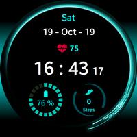Racing Lines Watch Face تصوير الشاشة 1