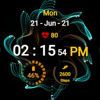 Spiral Flower Watch Face تصوير الشاشة 3