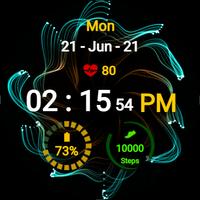 Spiral Flower Watch Face تصوير الشاشة 1