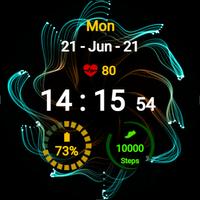 Spiral Flower Watch Face تصوير الشاشة 2