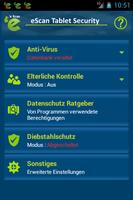eScan Tablet Security Screenshot 1