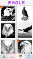 Eagle Pixel Number Affiche