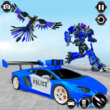 Police Eagle Robot Transformation ikon