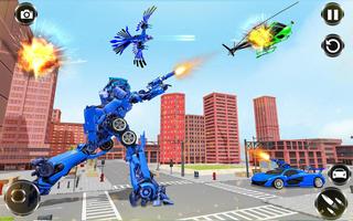 Police Eagle Robot Transformation imagem de tela 1