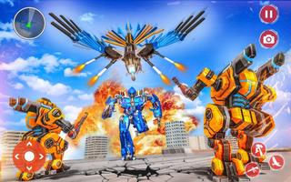 Police Eagle Robot Transformation imagem de tela 3