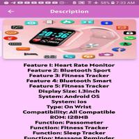 smart watch d20 guide help الملصق