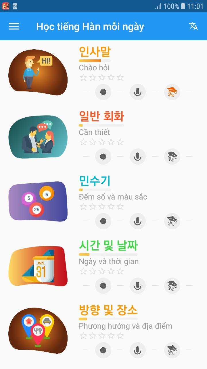 Học tiếng Hàn mỗi ngày cho Android - Tải về APK