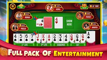 Indian Rummy Offline Card Game Affiche