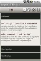 برنامه‌نما Simple Unix Reference عکس از صفحه