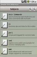 Simple Unix Reference screenshot 2