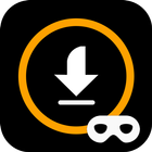 Private browse, download video icon