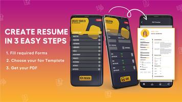 Pro Resume Builder : CV Maker Affiche