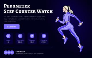 Pedometer - Step Counter Watch Cartaz