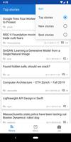 برنامه‌نما Hacker News عکس از صفحه