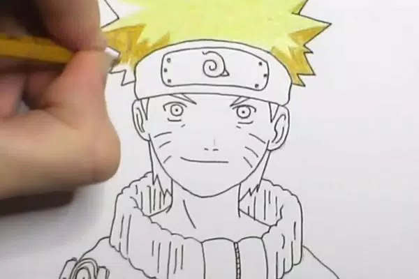 How to draw NARUTO UZUMAKI step by step, EASY - BiliBili