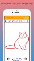 How to Draw a Cat Step by Step Affiche
