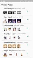 Anime stickers for WhatsApp - WAStickerApps capture d'écran 1