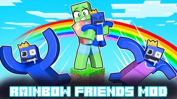 Rainbow Friends Mod Minecraft Affiche