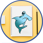 Easy Baby Shark Drawing and Coloring icon
