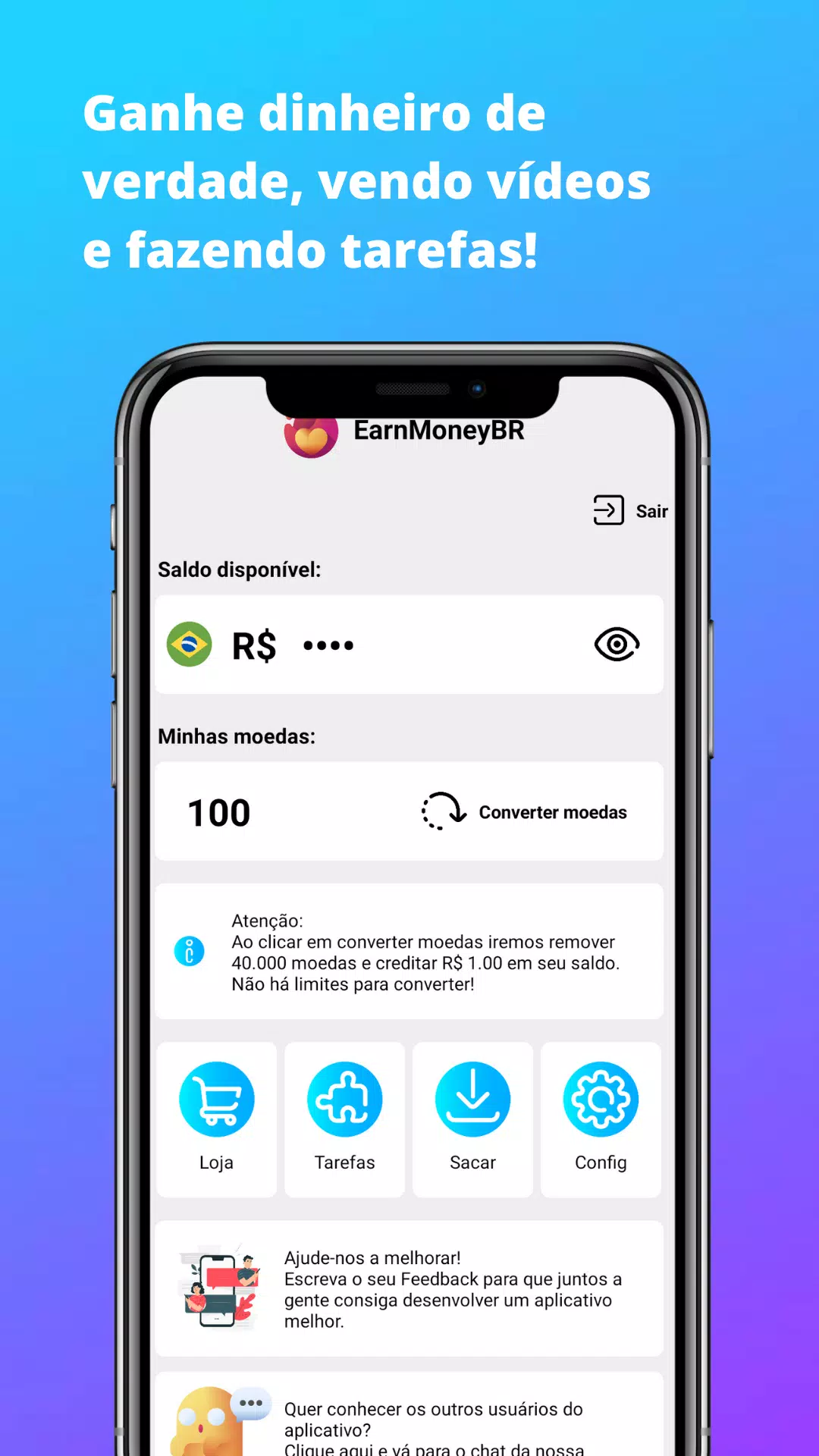 Ganhar Dinheiro: Dinheiro App na App Store