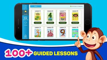 Monkey Stories: books, reading games for kid تصوير الشاشة 1