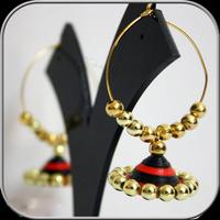 Earrings Quilling Design পোস্টার