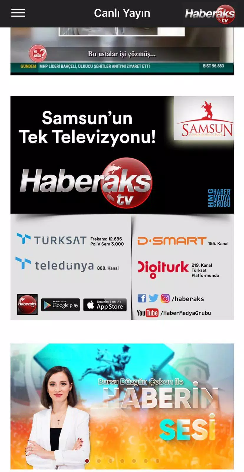 Android İndirme için Haberaks TV APK