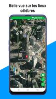 Carte satellite GPS en direct Affiche