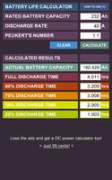 DC Battery Life Calc Free ảnh chụp màn hình 2