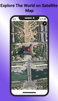 Weltweite GPS-Satellitenkarten Plakat