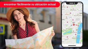 Mapas satelitales mundiales Poster