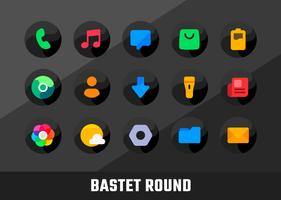 Bastet - Icon Pack (Round) capture d'écran 1