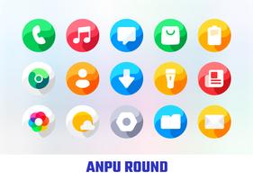 Anpu - Icon Pack (Round) capture d'écran 1