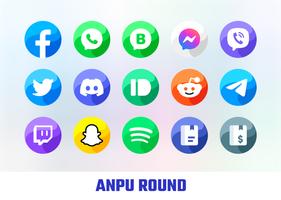 Anpu - Icon Pack (Round) capture d'écran 3
