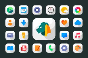 Maahes White - Icon Pack Affiche