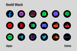 OneUI Black - Round Icon Pack screenshot 2