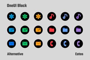 OneUI Black - Round Icon Pack স্ক্রিনশট 3