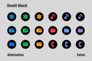 OneUI Black - Round Icon Pack imagem de tela 3