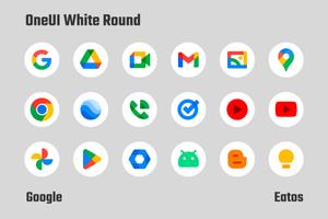 OneUI White - Round Icon Pack capture d'écran 1