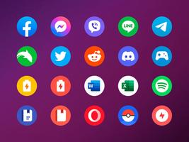 OneNeo 4 - Icon Pack (Round) capture d'écran 2