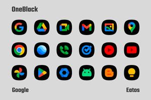 OneBlack - Icon Pack imagem de tela 1