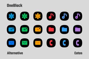 برنامه‌نما OneBlack - Icon Pack عکس از صفحه