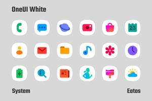 OneUI White - Icon Pack penulis hantaran